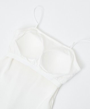 WEGO 【カップ付き/SMサイズ展開】なちゅ盛れカップインキャミ オフホワイト