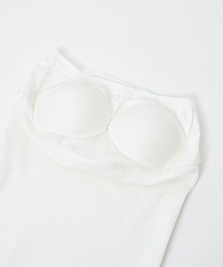 WEGO 【カップ付き/SMサイズ展開】なちゅ盛れカップインキャミ オフホワイト