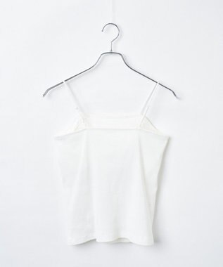 WEGO 【カップ付き/SMサイズ展開】なちゅ盛れカップインキャミ オフホワイト