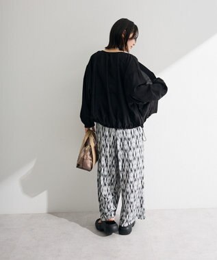 Green Parks シアーＺＩＰＶネックブルゾン Black