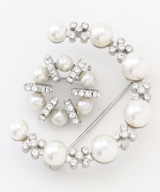 ANY SIS クレセントセット ブローチ