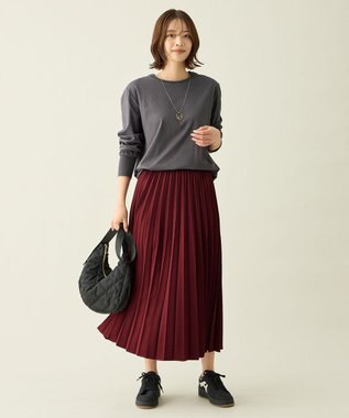 ANY L シャツテールロングスリーブＴシャツ スレート