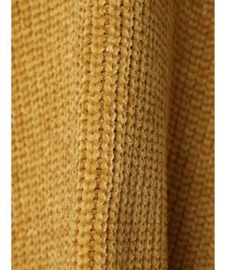 earth music&ecology シャイニーベロアモールチュニック Mustard