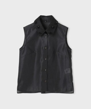 GRACE CONTINENTAL シアーメッシュノースリーブ ブラック