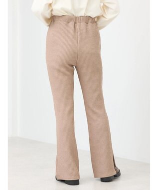 earth music&ecology ぽこぽこスリットパンツ Mocha