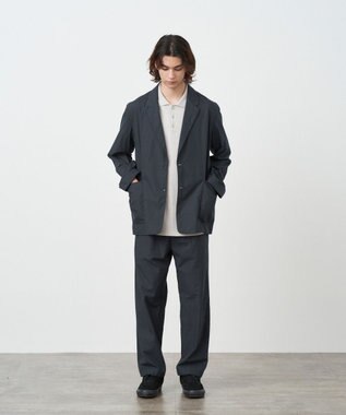 ATON COTTON TYPEWRITER | テーラードジャケット - UNISEX CHARCOAL GRAY