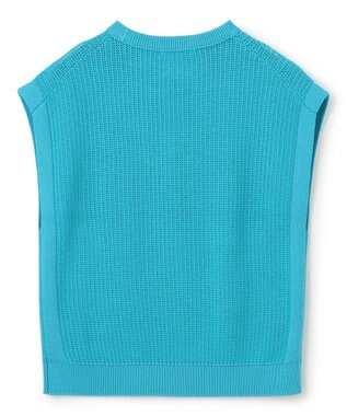 UNFILO MENS メッシュ ニットベスト [24年春夏商品] ターコイズ