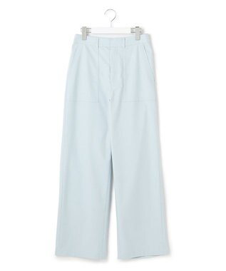 23区 【洗える】スラブツイルストレッチ ベイカー パンツ [WEB限定]スカイブルー系