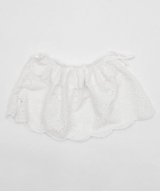 WEGO エンブロレースリボンスカート ホワイト