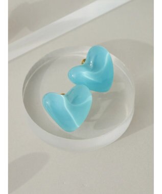 Green Parks ・ＨＡＬＦ　ＴＩＭＥ　ハートイヤリング Light Blue