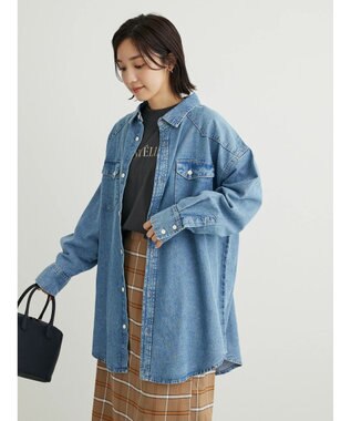 Green Parks ウエスタンＢｉｇデニムシャツ Indigo