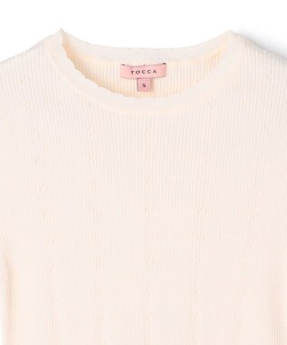 TOCCA 【星風まどかコラボ】STELLA BREEZE KNIT プルオーバー アイボリー系