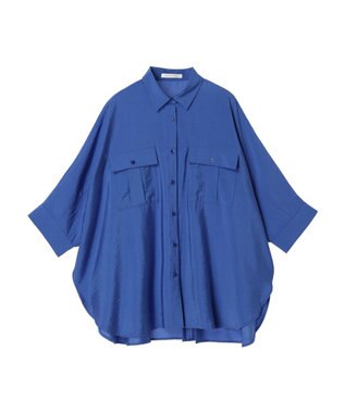 AMERICAN HOLIC 接触冷感Ｗポケットシャツチュニック Blue