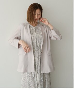 YECCA VECCA リネンライクジャケット Light Gray