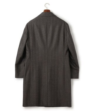 J.PRESS MEN 【ARTHUR HARRISON】 2080ヘリンボンフランネルチェスター コート オリーブ系8