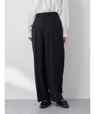 earth music&ecology Ｔ／Ｒストレートパンツ Black