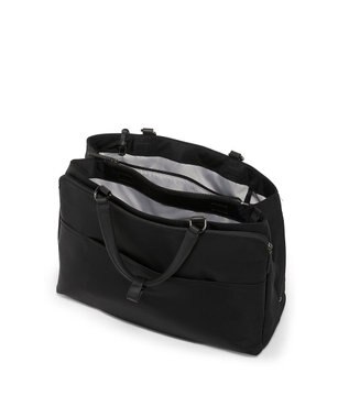 TUMI トートバッグ レディス VOYAGEUR 「シーラ」トート BLACK/GUNMETAL