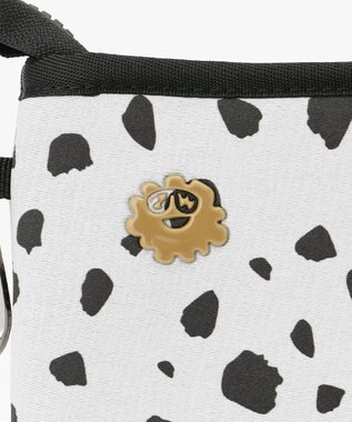 PW CIRCULUS 【UNISEX】ロゴ トートバック クラッチバッグ付き ブラック×ダルメシアン