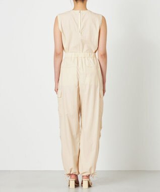 NAVE 【ReNAVE・洗える/撥水加工/接触冷感/UVケア/セットアップ】ナイロンタスラン カーゴパンツ アイボリー系