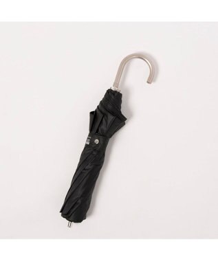 UNBILLION カシュネ cachenez / PUリムボーダートップレス2段折りたたみ傘 ブラック