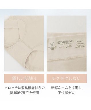 BRADELIS New York 【BRADELIS NewYork peace】　ソフトエアーショーツ26 パールグレージュ