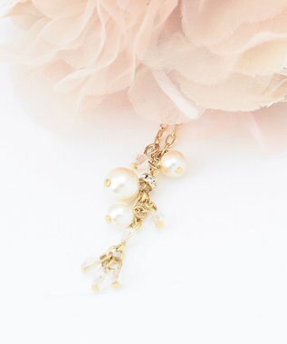 ANY SIS 【チャーム付き】レースミックス コサージュ ピンク