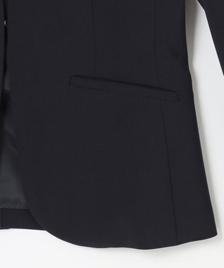 ANY SIS 【洗える】セレモニーダブルクロス カラーレス ジャケット ネイビー