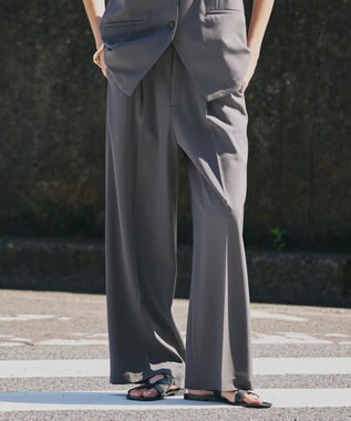 uncrave クールタッチツイル ストレートパンツ