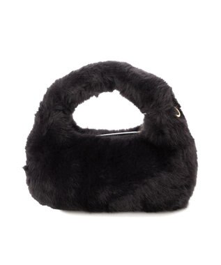 UNBILLION カシュカシュ cachecache / フェイクファー2wayハンドルミニバッグ ブラック