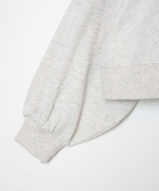 WEGO リメイク風切り替えショートスウェット 杢グレー