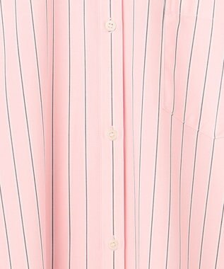 ANY ANYオーバーサイズシャツ ピンクストライプ