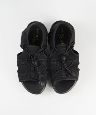 BONTRE 【pied du lapan/ピエドラパン】ドローコードスポーツサンダル/50754ZI ブラック