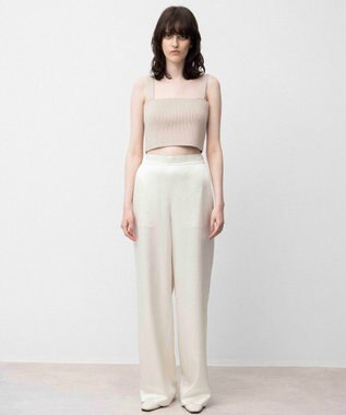 NAVE 【Nave】クラッシュサテン パンツ オフホワイト系