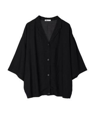 CRAFT STANDARD BOUTIQUE レーヨンワイドシャツ Black