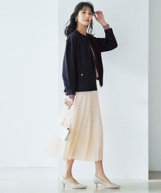 ANY SIS 【花粉リリース】スプリングコンフォート ブルゾン ネイビー