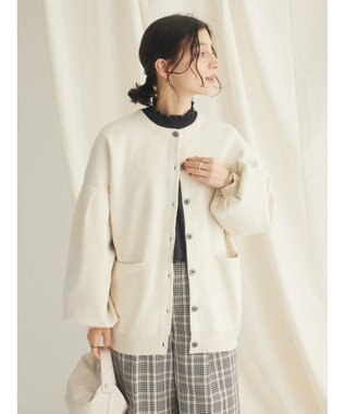 CRAFT STANDARD BOUTIQUE インドコットンシャーリングハイネックブラウス Black