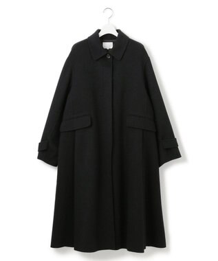 23区 L 【GOLD LABEL】ウールリバー ロングコート ブラック系