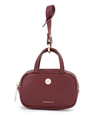 TOCCA TOCCA BOSTON CHARM POUCH レザーチャーム レッド系