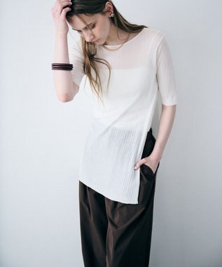 uncrave ランダムリブシアーニット トップス