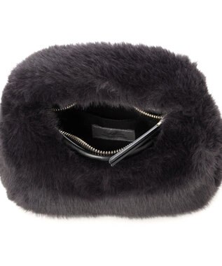 UNBILLION カシュカシュ cachecache / フェイクファー2wayハンドルミニバッグ ブラック