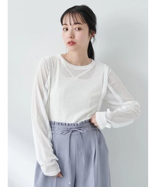 earth music&ecology シアーテレコプルオーバー Ivory