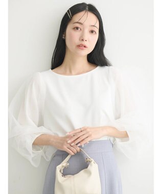 earth music&ecology キラキラストーンプルオーバー Ivory