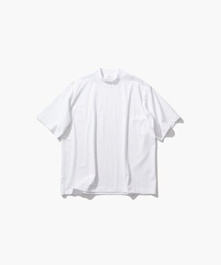 ATON DRY COTTON JERSEY | スタンダード モックネックTシャツ - UNISEX WHITE