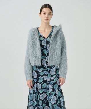 起毛ニットパーカー