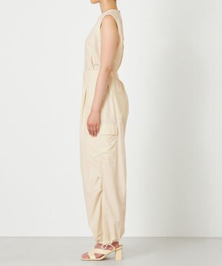 NAVE 【ReNAVE・洗える/撥水加工/接触冷感/UVケア/セットアップ】ナイロンタスラン カーゴパンツ アイボリー系