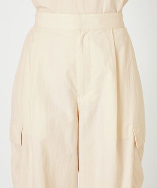 NAVE 【ReNAVE・洗える/撥水加工/接触冷感/UVケア/セットアップ】ナイロンタスラン カーゴパンツ アイボリー系