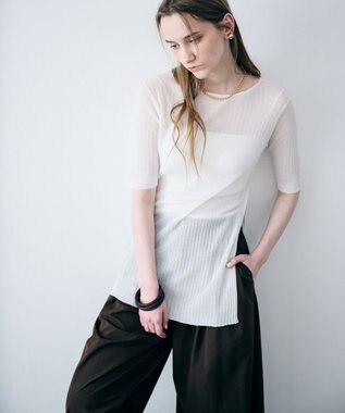 uncrave ランダムリブシアーニット トップス