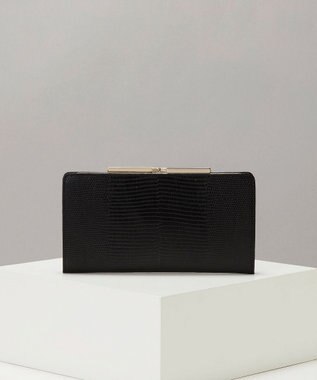 TOPKAPI 【TOPKAPI】イタリアンレザーリザード型押し がま口長財布 LUCIA ルチア