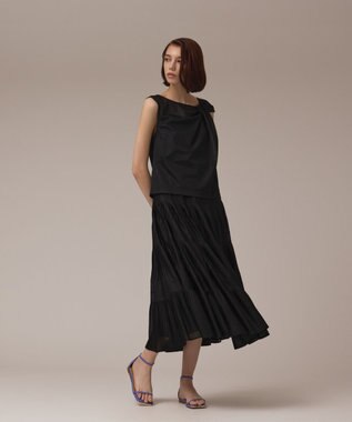 GRACE CONTINENTAL オーガンドレープトップ ブラック