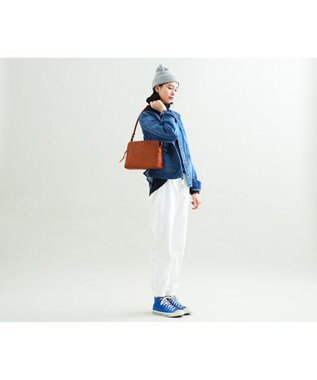 genten ゴートベーシック B5ショルダーバッグ チャ